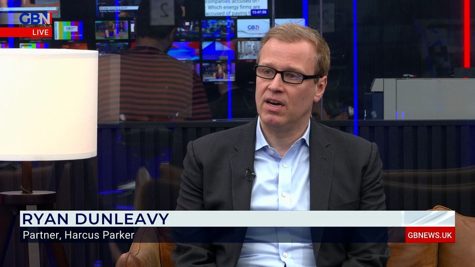 Ryan Dunleavy speaking to GB News