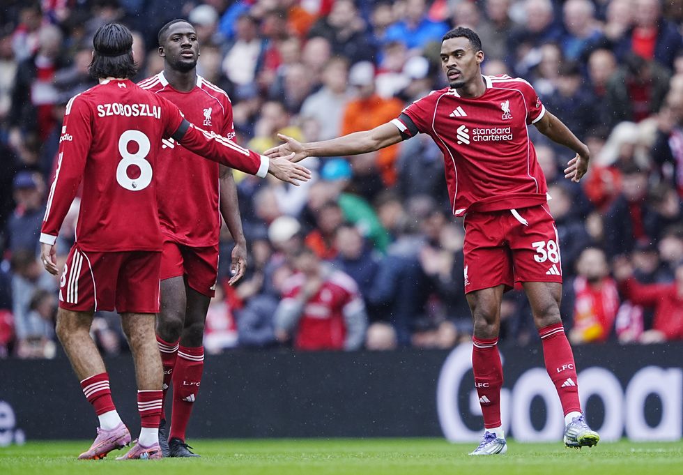 Ryan Gravenberch Liverpool Everton