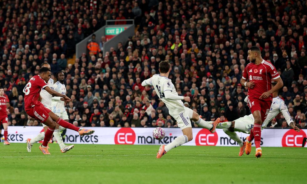 Ryan Gravenberch's deflected effort ensured all three points were going to Anfield