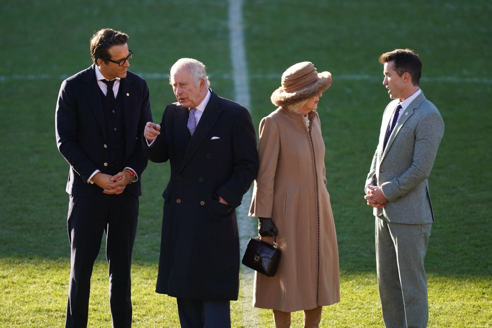 Ryan Reynolds, King Charles, Queen Camilla and Rob McElhenney