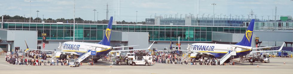 Ryanair at Stansted airport