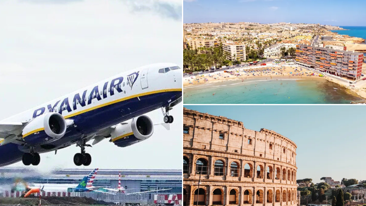 Ryanair / Coliseum in Rome Italy / Alicante