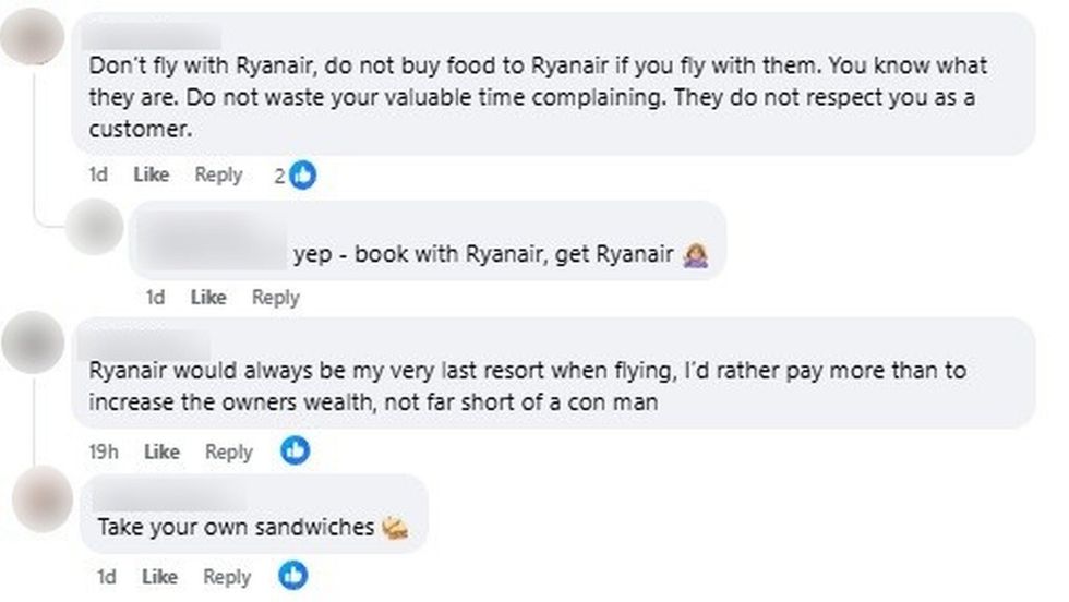 Ryanair frustration online