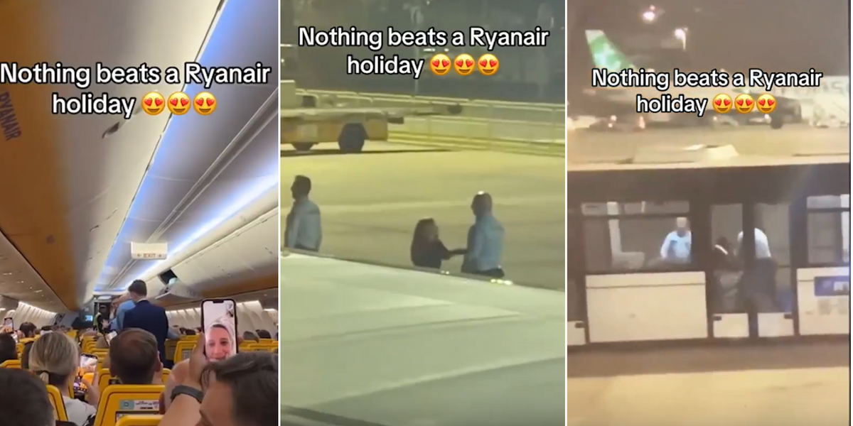 NextImg:Ryanair flight forced to divert after 'drunk' British woman 'made bomb threat and assaulted passengers' before being dragged off plane by security