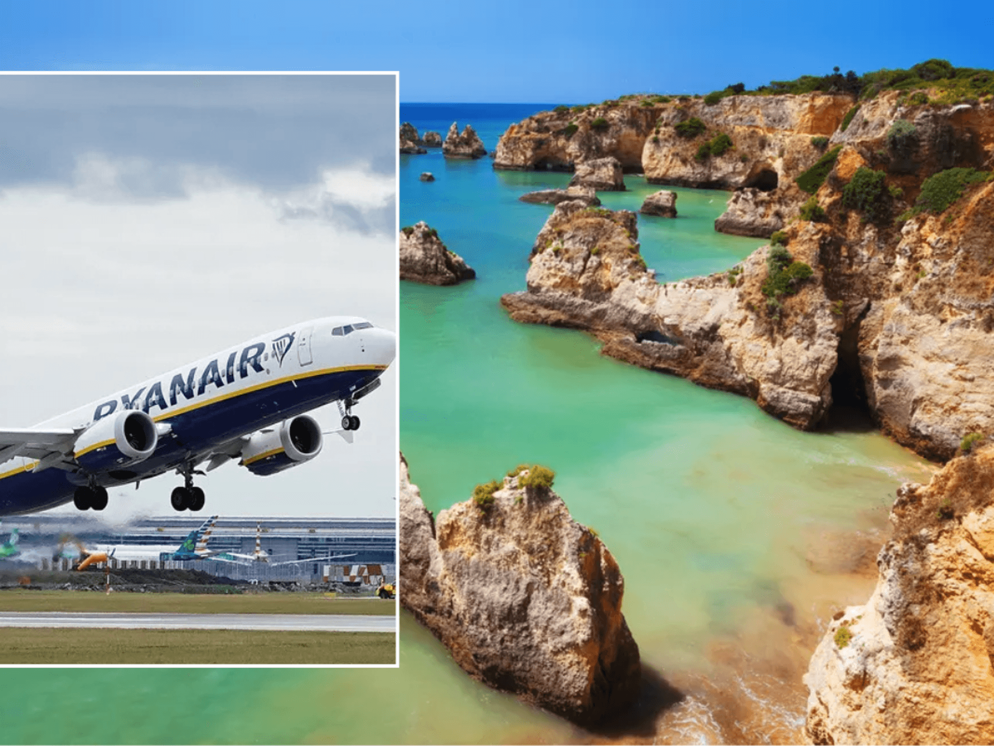 Ryanair plane / Algarve Portugal