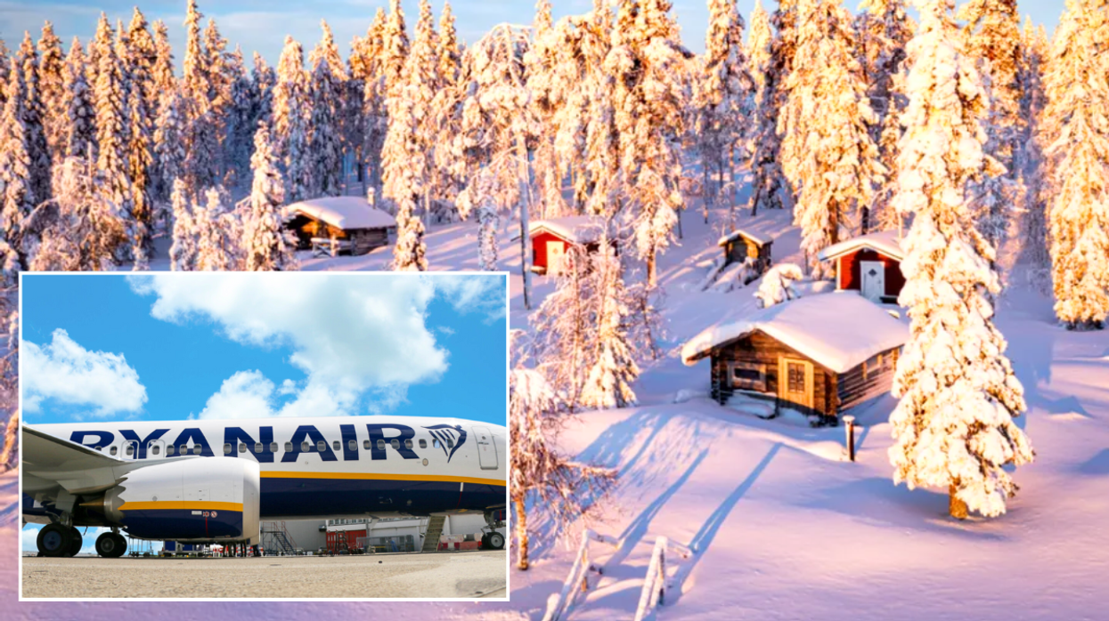 Ryanair plane / Lapland snow