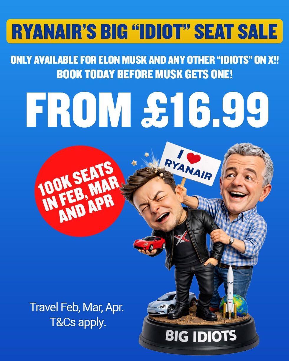 Ryanair's Big Idiot sale