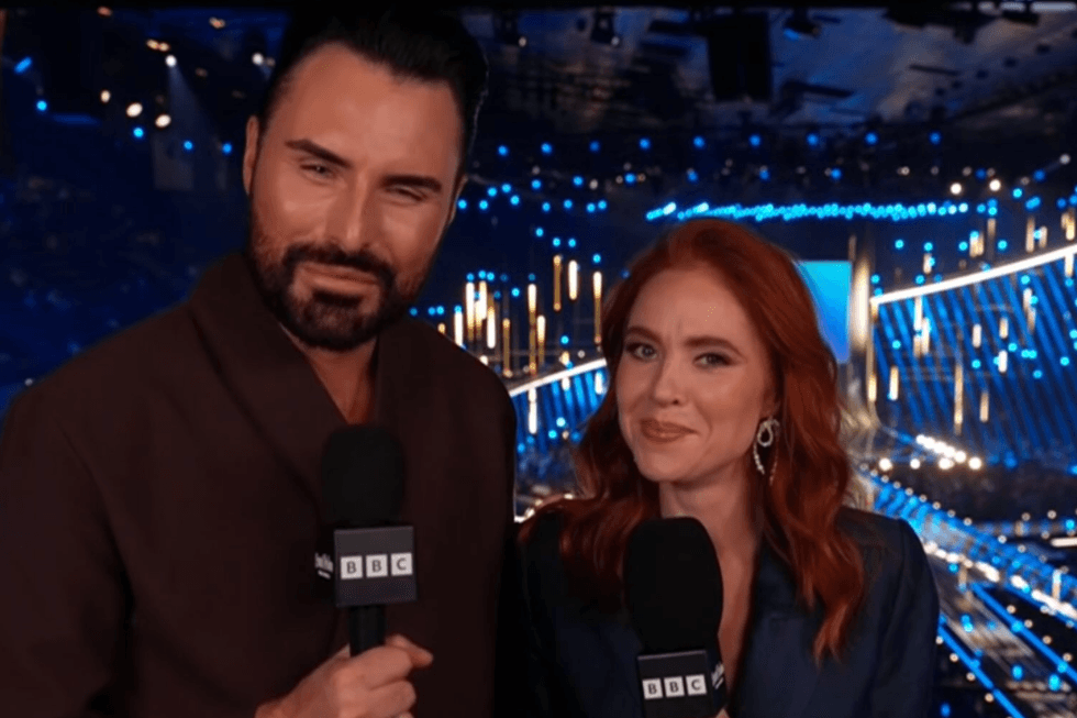 Rylan Clark and Angela Scanlon