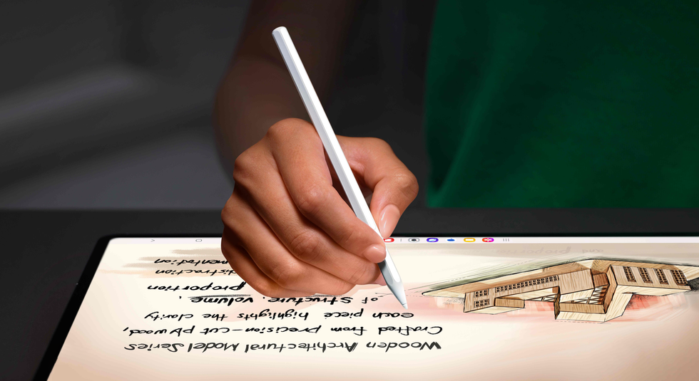 s pen stylus pictured being used with the galaxy s11 tab