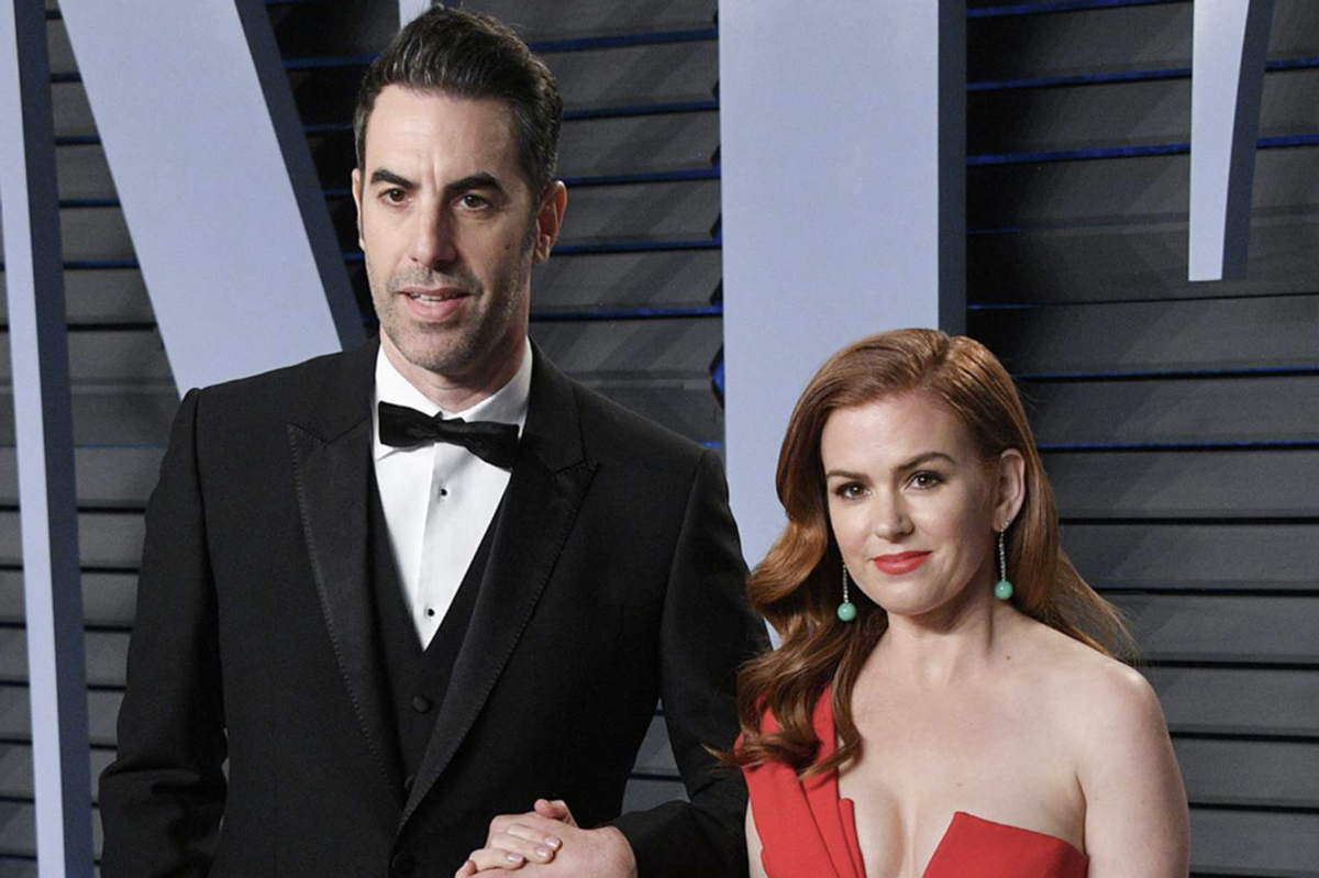 Sacha Baron Cohen and Isla Fisher