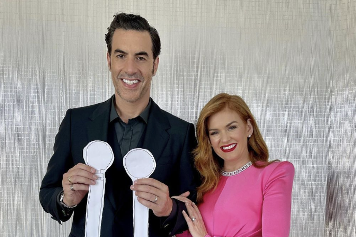 Sacha Baron Cohen and Isla Fisher