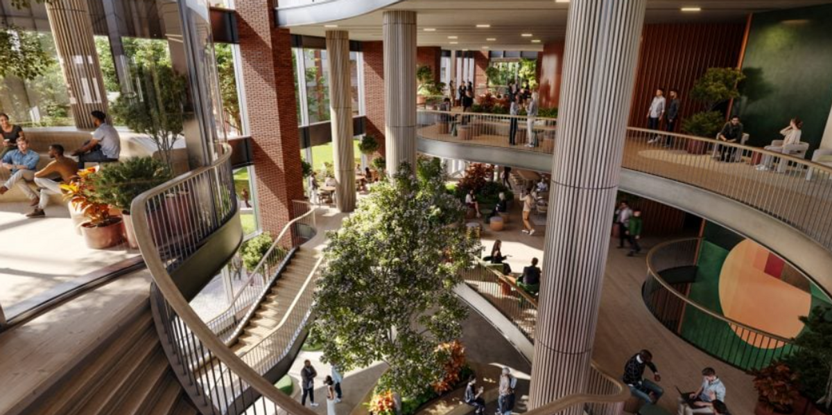 NextImg:Net zero £2bn development with napping pods and breathwork classes aims to lure Gen Z workers to the office