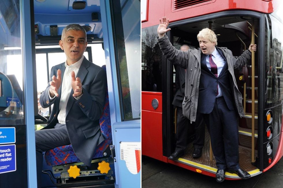 Sadiq Khan and Boris Johnson