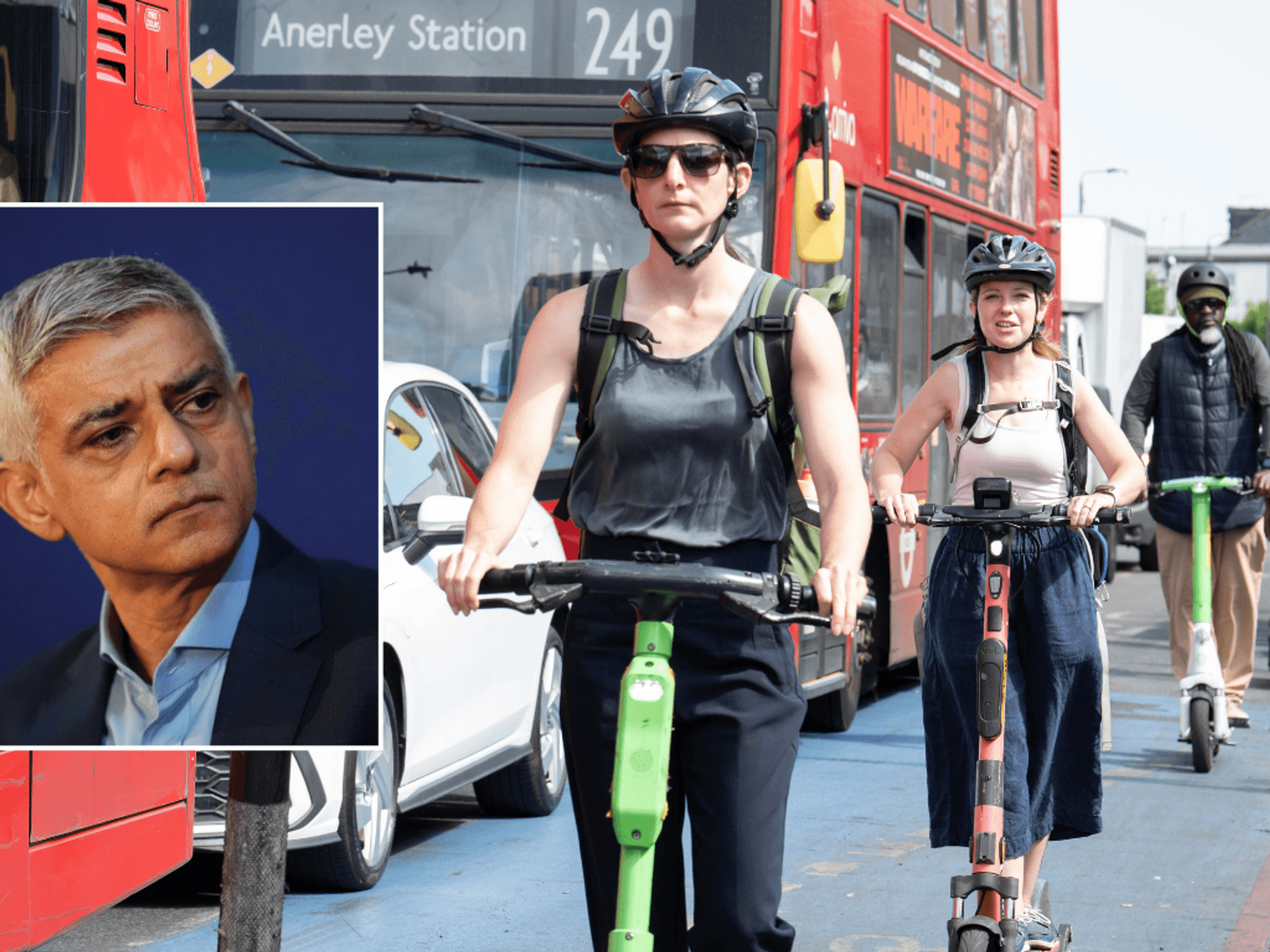 Sadiq Khan and e-scooters on UK roads