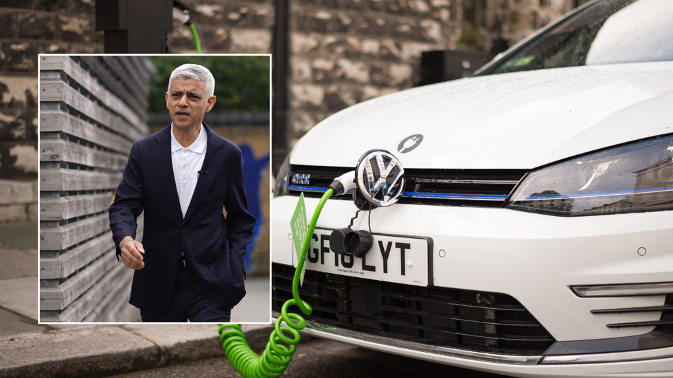 Sadiq Khan and electric car club vehicle
