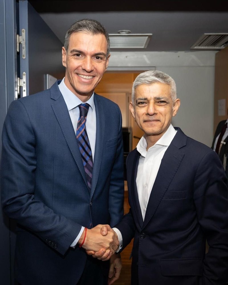Sadiq Khan and Pedro Sanchez