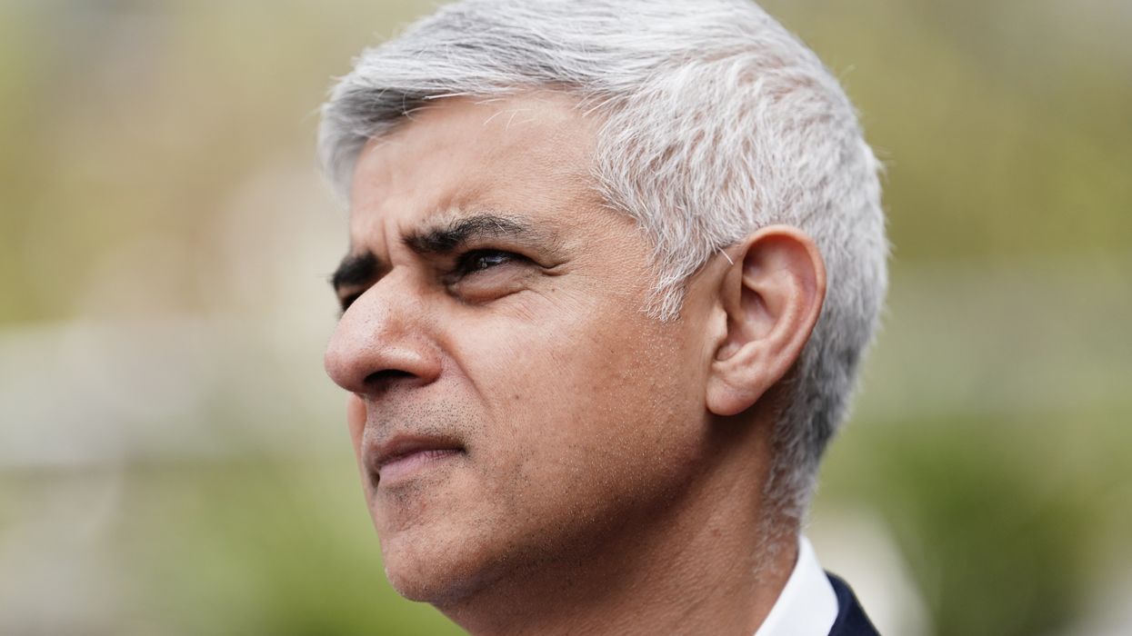 Sadiq Khan during a visit to the specialist operations room at the Metropolitan Police Central Communications Command in London