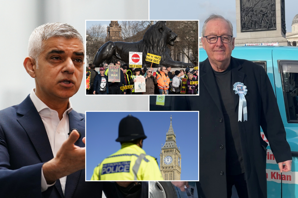 Sadiq Khan, Howard Cox, Metropolitan Police officer, Ulez protests