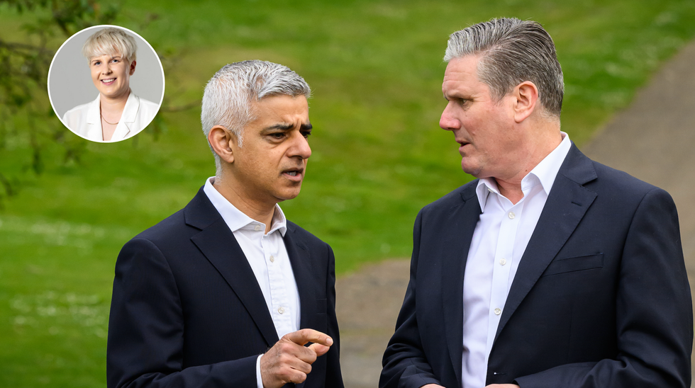 Sadiq Khan (left), Keir Starmer (right)