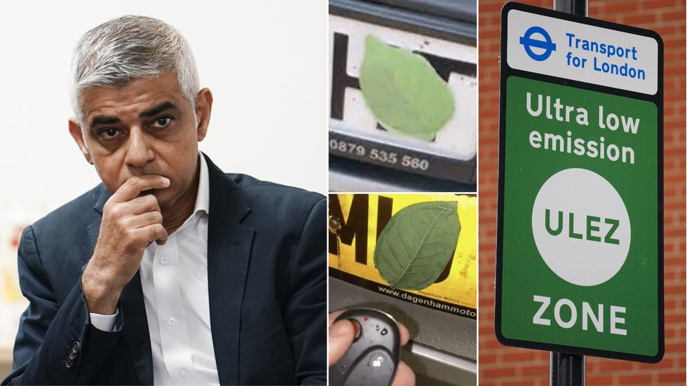 Sadiq Khan/Magnetic leaves/Ulez sign