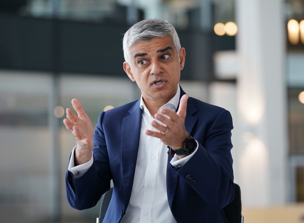 Sadiq Khan says homes were destroyed as a result of the heatwave.