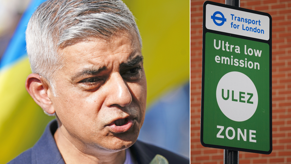 Sadiq Khan/Ulez sign