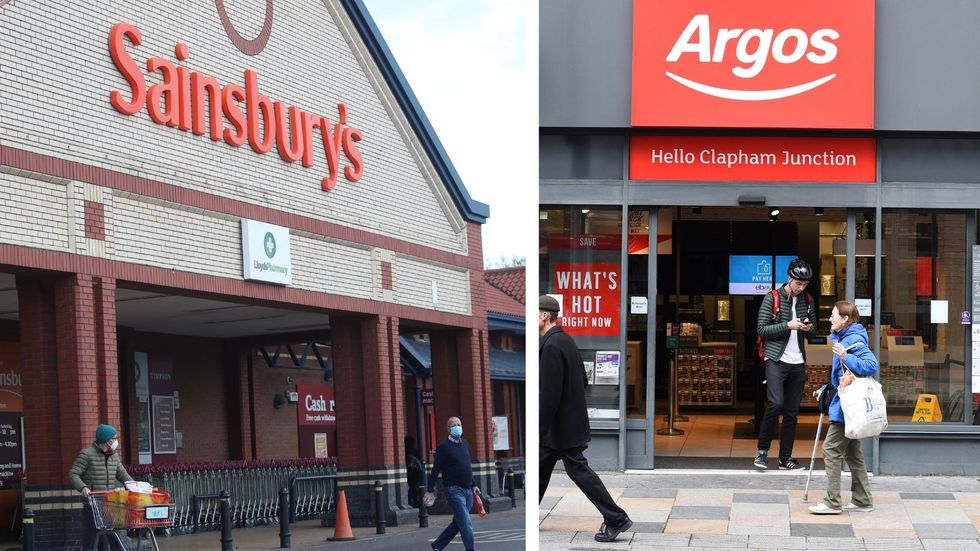 Sainsbury's and Argos stores in pictures