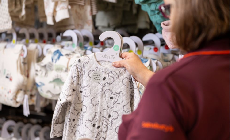 Sainsbury's cardboard hangers