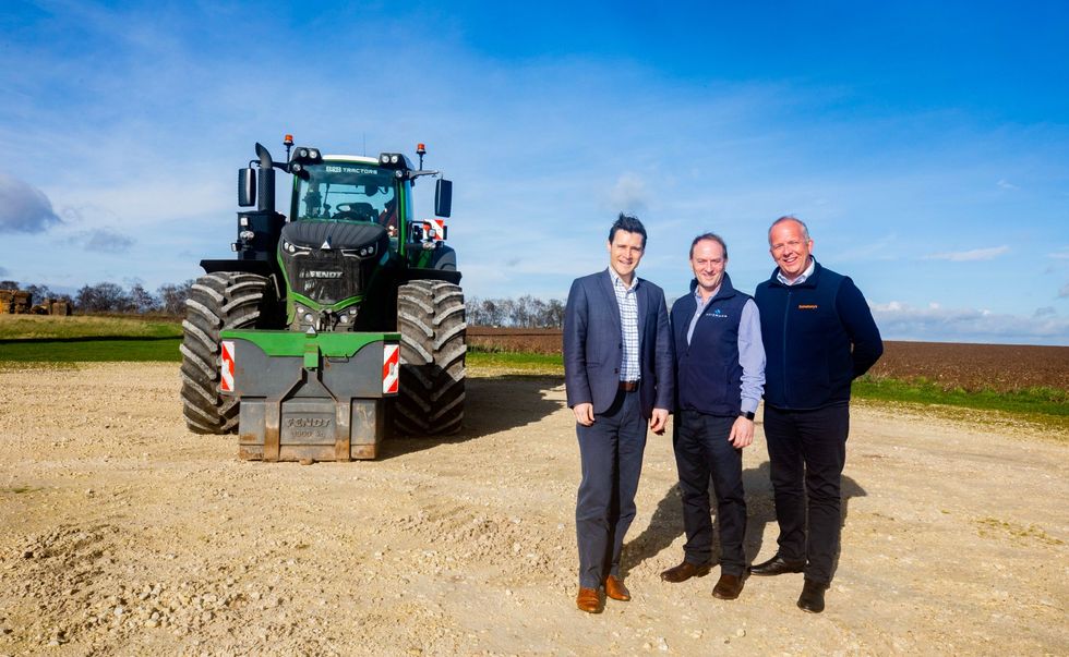 Sainsbury's farmers on farm
