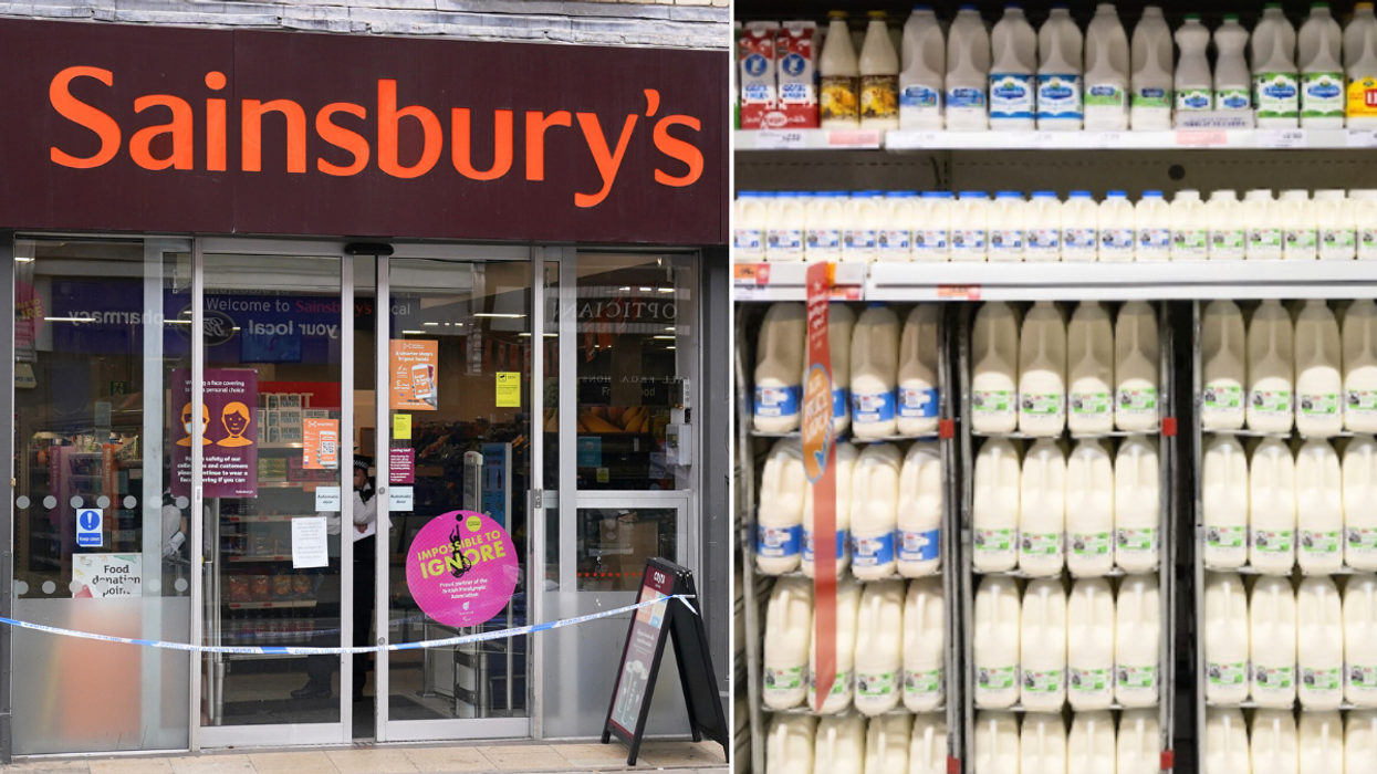 Sainsbury's stores milk