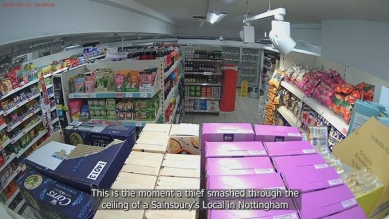 Sainsbury's thief left DANGLING from ceiling in attempt to steal lottery scratchcards
