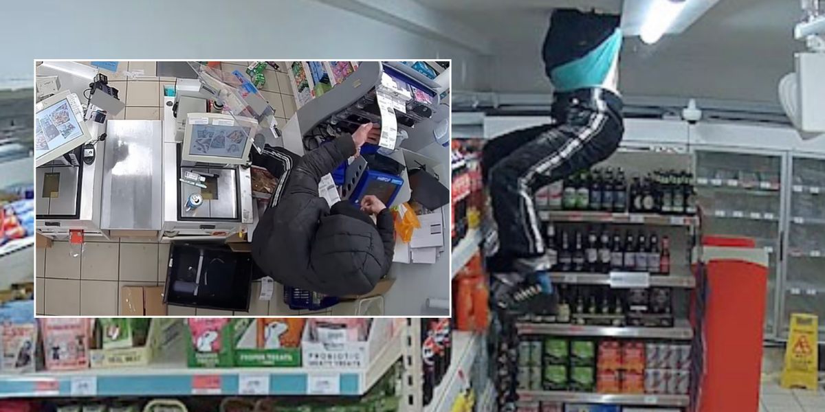 NextImg:Sainsbury's thief left DANGLING from ceiling in attempt to steal lottery scratchcards