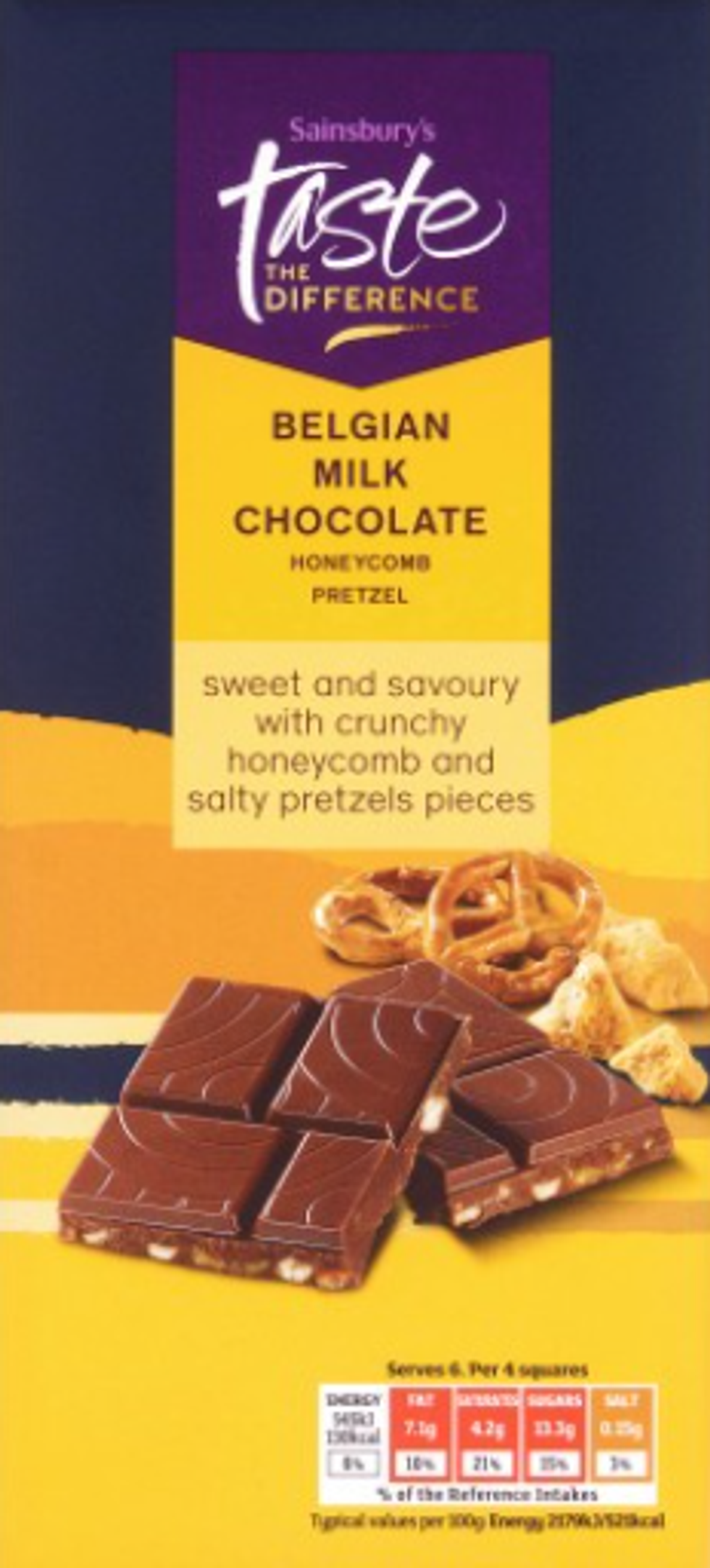 Sainsbury's TTD Belgian Milk Chocolate Honeycomb Pretzel 150g