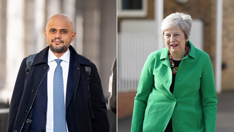 Sajid Javid and Theresa May