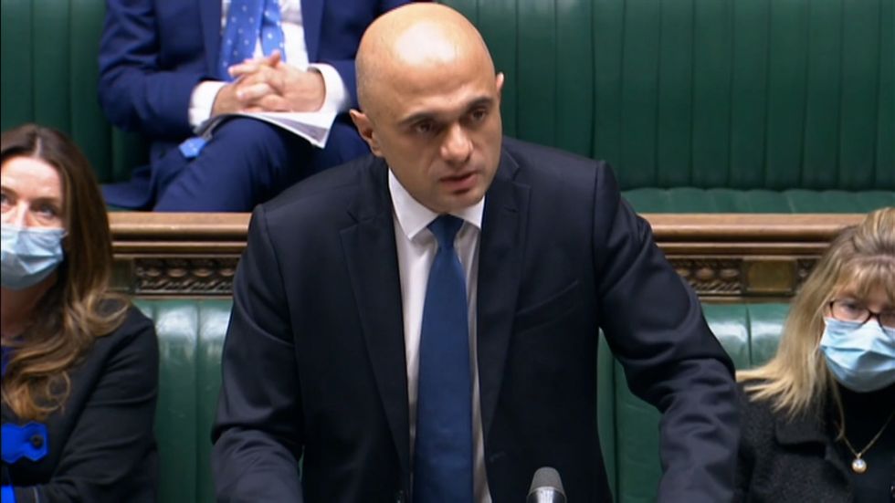 Sajid Javid in the House of Commons