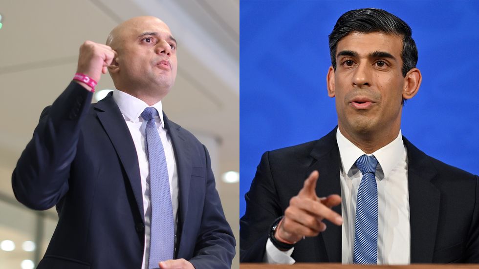 Sajid Javid (left), Rishi Sunak (right)