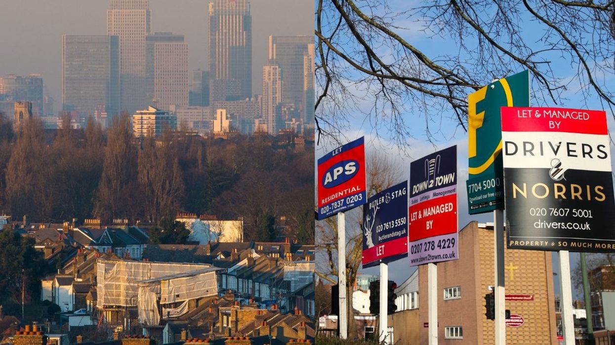 sale signs outside homes