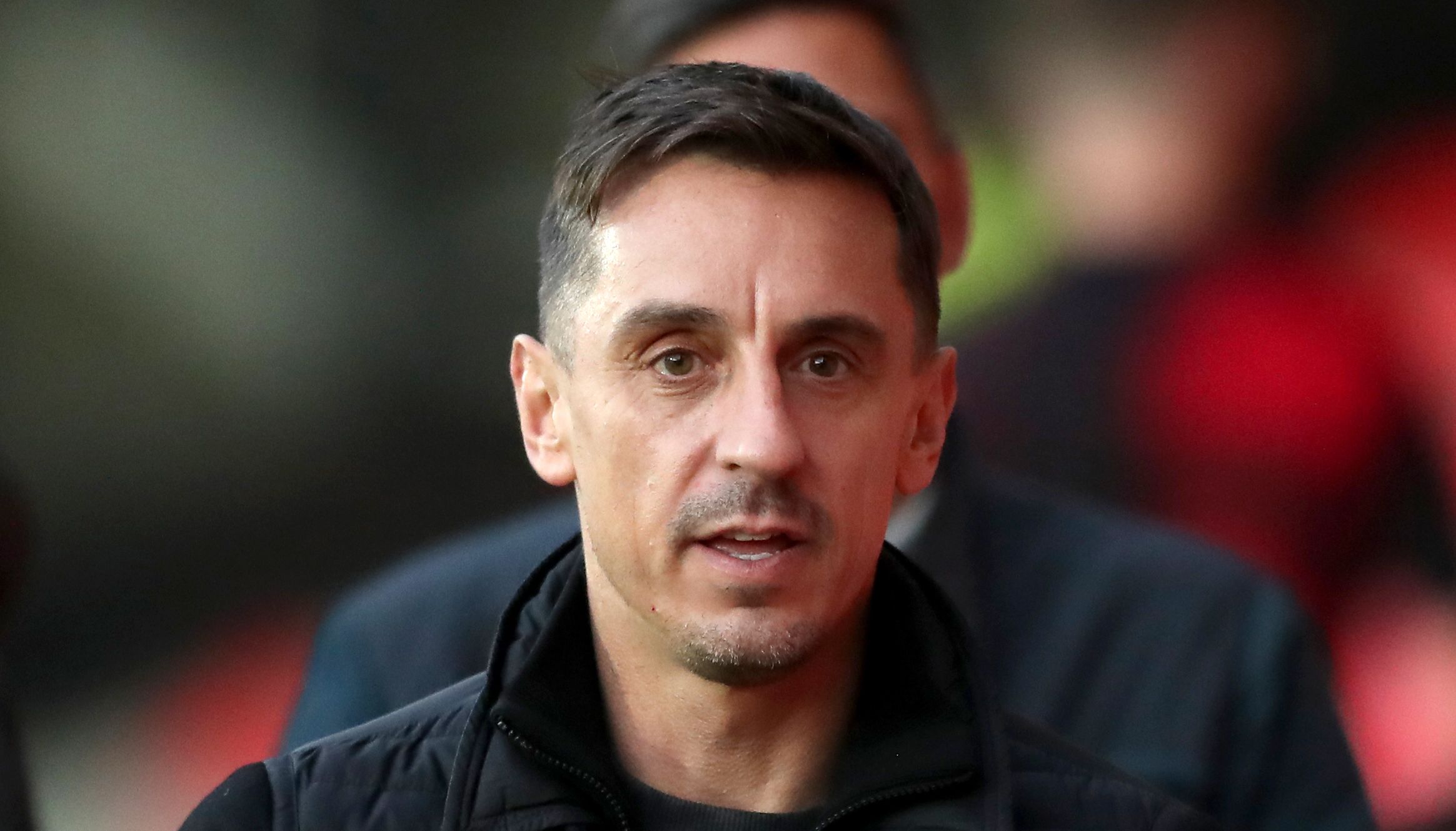 Salford City Co-Owner Gary Neville during the EFL Trophy Northern Group B match at the Peninsula Stadium, Salford.