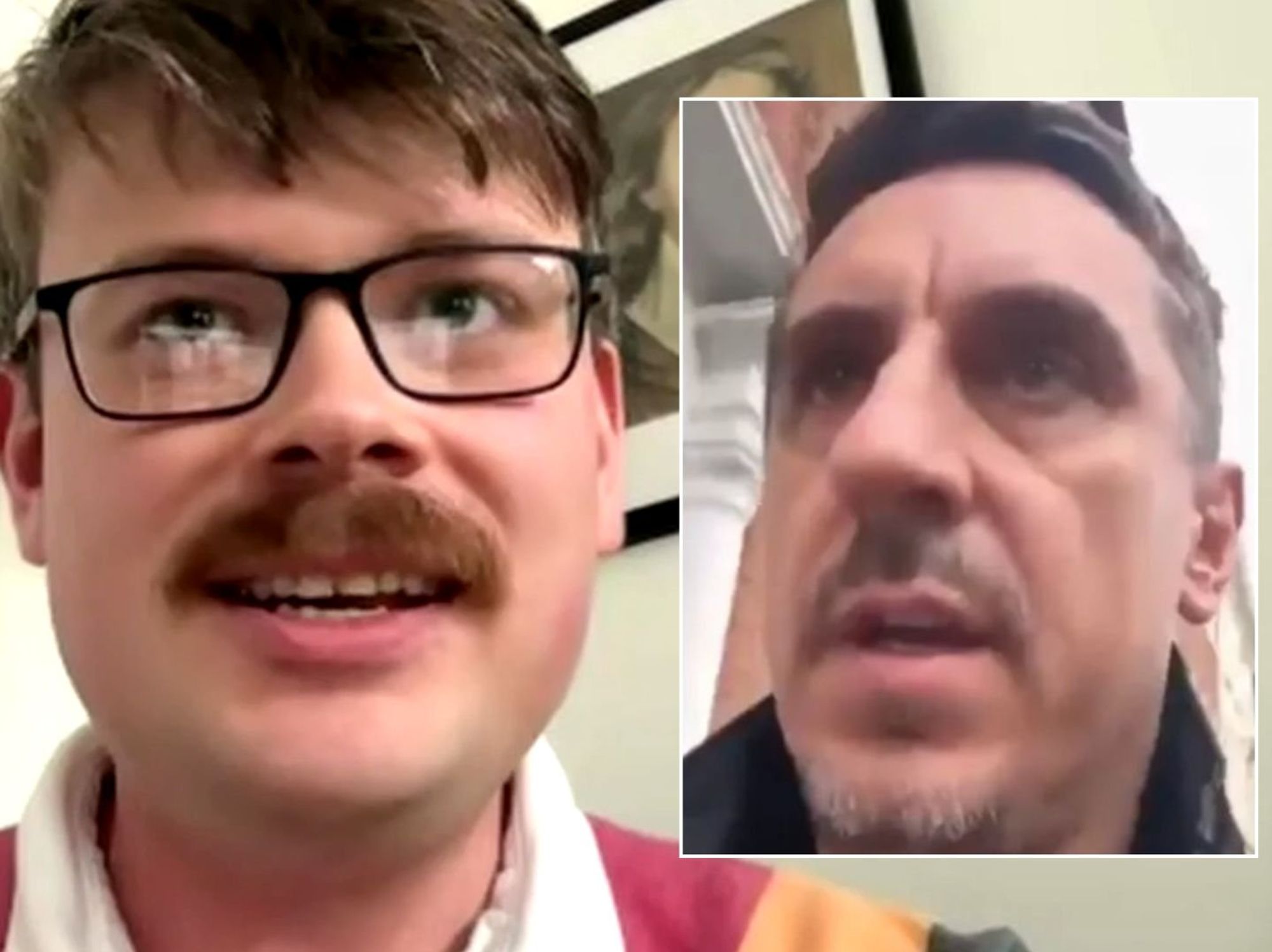 Salford City football fan and Gary Neville
