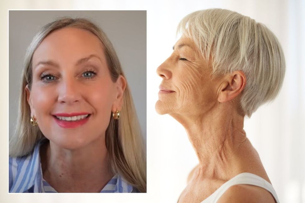Sally from Fabulous Over 50 / Older woman with ageing neck