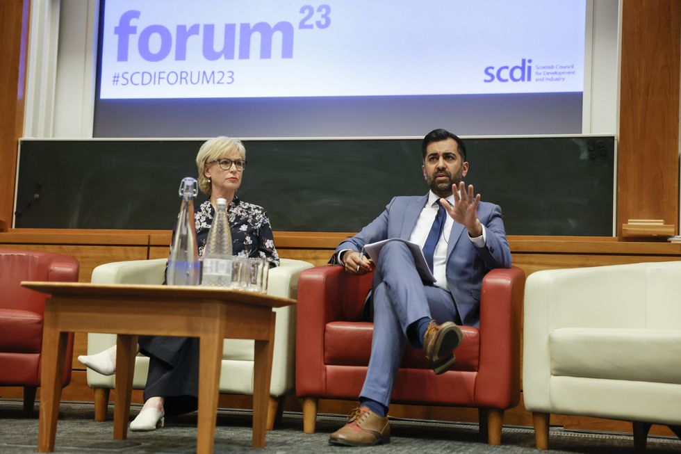 Sally Magnusson and First Minister Humza Yousaf