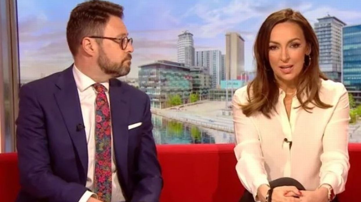 Sally Nugent on the BBC Breakfast sofa