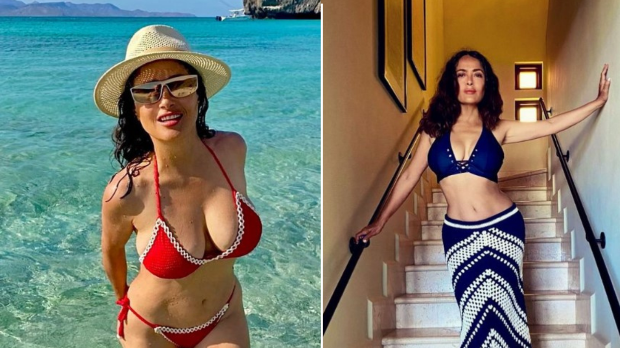 Salma Hayek bikini