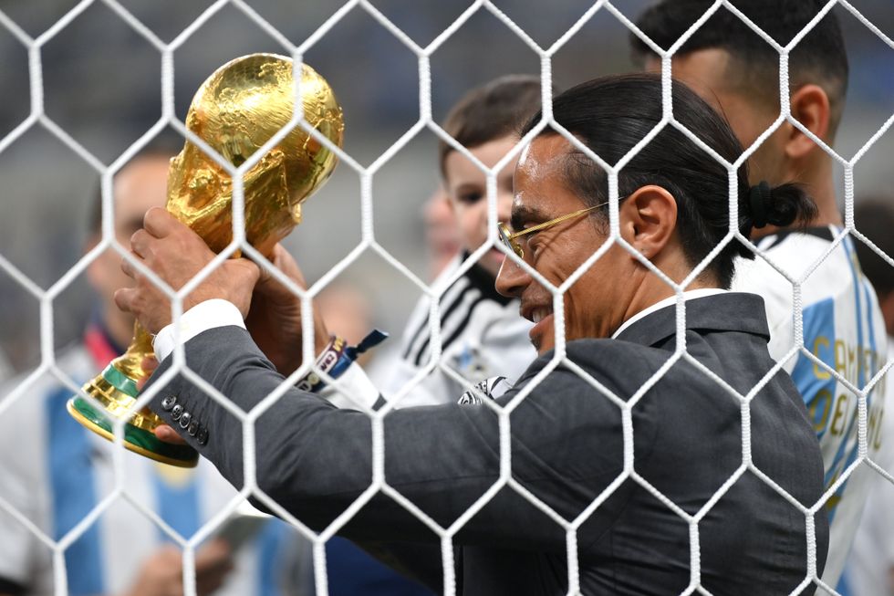 Salt Bae caused controversy at the 2022 World Cup
