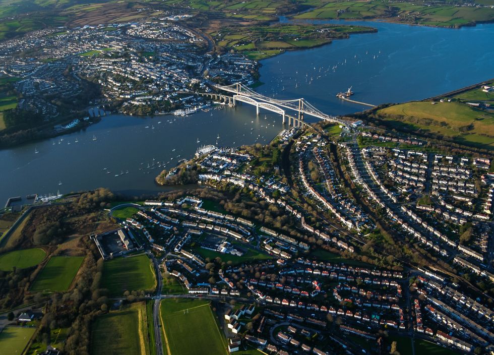 Saltash tunnnel and Tamar Bridge