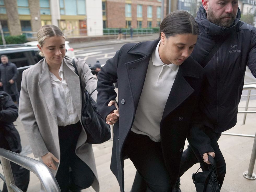 Sam Kerr was supported by her fiancee Kristie Mewis