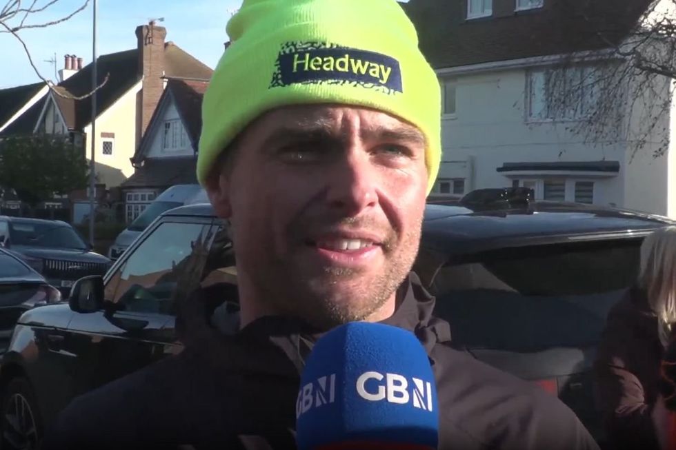 Sam King spoke to GB News after arriving at the Free Church