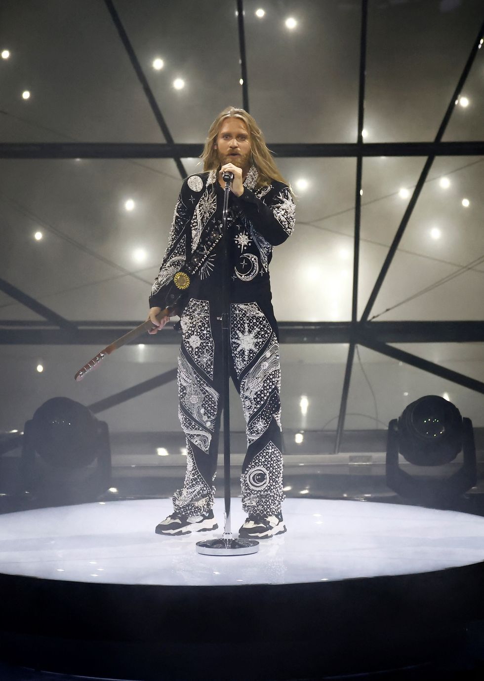 Sam Ryder from United Kingdom performs during the final of the 2022 Eurovision Song Contest in Turin