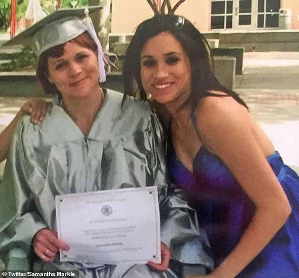 Samantha Markle and Meghan Markle