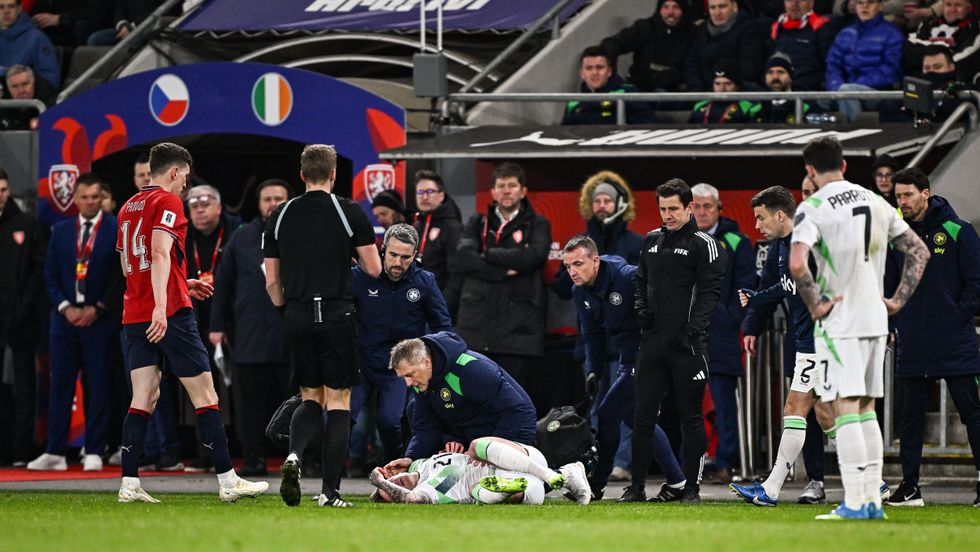 Sammie Szmodics was knocked unconscious after the collision